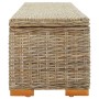 Caja de almacenaje madera de caoba y ratán Kubu natural 110 cm en Bancos para recibidores y almacenamiento | Comprar online en F