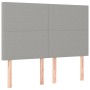 Cama box spring con colchón tela gris claro 140x200 cm de vidaXL, Camas y somieres - Ref: Foro24-3131273, Precio: 497,32 €, D...