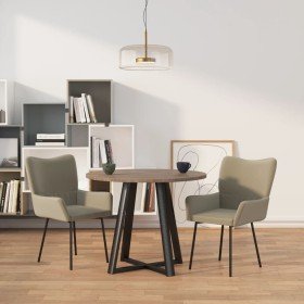 Sillas de comedor 2 unidades terciopelo gris claro en Sillas de comedor | Comprar online en Foru.es