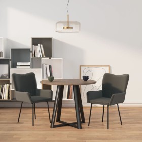 Sillas de comedor 2 unidades terciopelo gris oscuro en Sillas de comedor | Comprar online en Foru.es