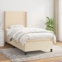 Cama box spring con colchón tela color crema 100x200 cm de vidaXL, Camas y somieres - Ref: Foro24-3131254, Precio: 349,71 €, ...