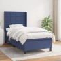 Cama box spring con colchón tela azul 100x200 cm de vidaXL, Camas y somieres - Ref: Foro24-3131415, Precio: 383,19 €, Descuen...