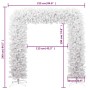 Árbol de Navidad en arco blanco 240 cm en Decoración Festiva y Estacional | Comprar online en Foru.es