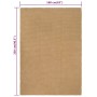 Alfombra rectangular yute natural 160x230 cm en Alfombras | Comprar online en Foru.es