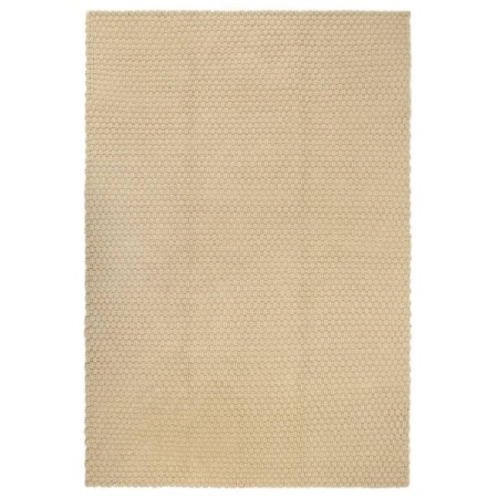 Alfombra rectangular algodón natural 120x180 cm en Alfombras | Comprar online en Foru.es