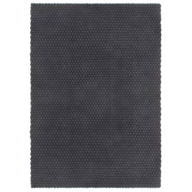 Alfombra rectangular algodón antracita 160x230 cm en Alfombras | Comprar online en Foru.es