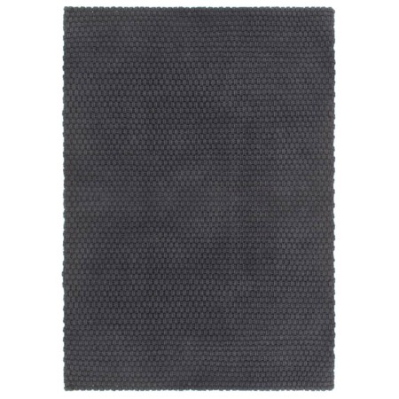 Alfombra rectangular algodón antracita 160x230 cm en Alfombras | Comprar online en Foru.es