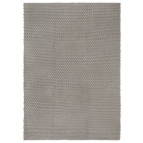 Alfombra rectangular algodón gris 160x230 cm en Alfombras | Comprar online en Foru.es