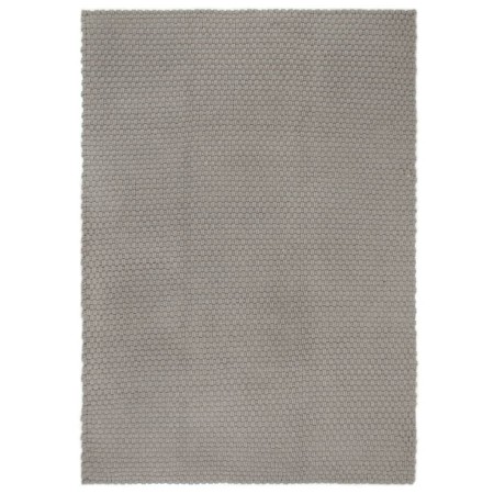 Alfombra rectangular algodón gris 160x230 cm en Alfombras | Comprar online en Foru.es