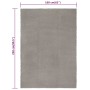 Alfombra rectangular algodón gris 160x230 cm en Alfombras | Comprar online en Foru.es