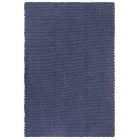 Alfombra rectangular algodón azul marino 120x180 cm en Alfombras | Comprar online en Foru.es