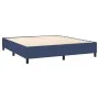 Box spring bed with blue fabric mattress 160x200 cm by vidaXL, Beds and slatted bases - Ref: Foro24-3131687, Price: 583,28 €,...