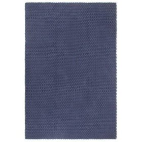 Alfombra rectangular algodón azul marino 160x230 cm en Alfombras | Comprar online en Foru.es