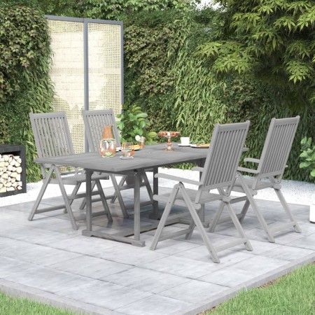 Juego de comedor de jardín 5 piezas madera maciza de acacia de vidaXL, Conjuntos de jardín - Ref: Foro24-3079647, Precio: 508...