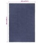 Alfombra rectangular algodón azul marino 180x250 cm en Alfombras | Comprar online en Foru.es