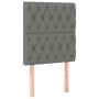Cama box spring con colchón tela gris oscuro 80x200 cm de vidaXL, Camas y somieres - Ref: Foro24-3132186, Precio: 351,37 €, D...