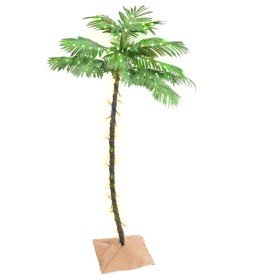 Palmera artificial con 88 LED blanco cálido 150 cm en Decoración Festiva y Estacional | Comprar online en Foru.es
