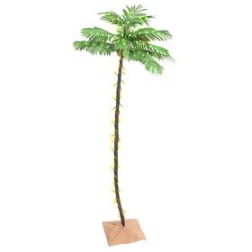 Palmera artificial con 136 LED blanco cálido 220 cm en Decoración Festiva y Estacional | Comprar online en Foru.es