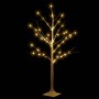 Abedul artificial blanco con 48 LED blanco cálido 120 cm en Decoración Festiva y Estacional | Comprar online en Foru.es