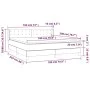 Box spring bed with gray synthetic leather mattress 180x200 cm by vidaXL, Beds and slatted bases - Ref: Foro24-3130797, Price...
