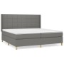 Cama box spring con colchón tela gris oscuro 200x200 cm de vidaXL, Camas y somieres - Ref: Foro24-3132018, Precio: 645,08 €, ...