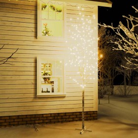Abedul artificial blanco con 672 LEDs blanco cálido 400 cm en Decoración Festiva y Estacional | Comprar online en Foru.es
