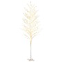 Abedul artificial blanco con 672 LEDs blanco cálido 400 cm en Decoración Festiva y Estacional | Comprar online en Foru.es