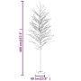 Abedul artificial blanco con 672 LEDs blanco cálido 400 cm en Decoración Festiva y Estacional | Comprar online en Foru.es