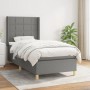 Cama box spring con colchón tela gris oscuro 100x200 cm de vidaXL, Camas y somieres - Ref: Foro24-3131970, Precio: 376,85 €, ...