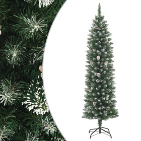 Árbol de Navidad artificial estrecho con soporte PVC 120 cm en Decoración Festiva y Estacional | Comprar online en Foru.es
