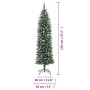 Árbol de Navidad artificial estrecho con soporte PVC 120 cm en Decoración Festiva y Estacional | Comprar online en Foru.es