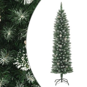 Árbol de Navidad artificial estrecho con soporte PVC 150 cm en Decoración Festiva y Estacional | Comprar online en Foru.es