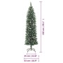 Árbol de Navidad artificial estrecho con soporte PVC 150 cm en Decoración Festiva y Estacional | Comprar online en Foru.es