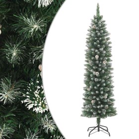 Árbol de Navidad artificial estrecho con soporte PVC 180 cm en Decoración Festiva y Estacional | Comprar online en Foru.es