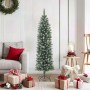 Árbol de Navidad artificial estrecho con soporte PVC 180 cm en Decoración Festiva y Estacional | Comprar online en Foru.es