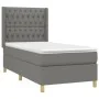 Boxspringbett mit dunkelgrauer Stoffmatratze 90x190 cm von vidaXL, Betten und Lattenroste - Ref: Foro24-3132194, Preis: 342,4...