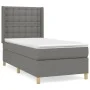 Box spring bed with dark gray fabric mattress 90x190 cm by vidaXL, Beds and slatted bases - Ref: Foro24-3132274, Price: 335,1...