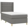 Box spring bed with dark gray fabric mattress 90x190 cm by vidaXL, Beds and slatted bases - Ref: Foro24-3132274, Price: 335,1...