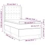 Box spring bed with dark gray fabric mattress 90x190 cm by vidaXL, Beds and slatted bases - Ref: Foro24-3132274, Price: 335,1...