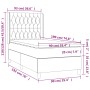 Cama box spring con colchón tela gris claro 90x190 cm de vidaXL, Camas y somieres - Ref: Foro24-3132193, Precio: 317,30 €, De...