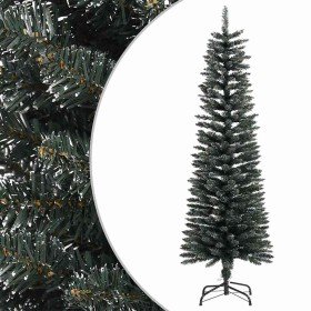 Árbol Navidad artificial estrecho con soporte PVC verde 150 cm en Decoración Festiva y Estacional | Comprar online en Foru.es