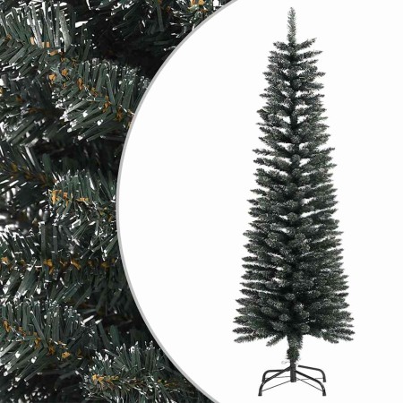 Árbol Navidad artificial estrecho con soporte PVC verde 150 cm en Decoración Festiva y Estacional | Comprar online en Foru.es