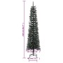 Árbol Navidad artificial estrecho con soporte PVC verde 210 cm en Decoración Festiva y Estacional | Comprar online en Foru.es