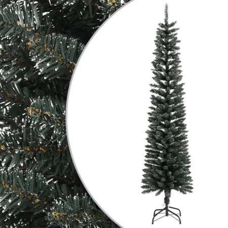 Árbol Navidad artificial estrecho con soporte PVC verde 240 cm en Decoración Festiva y Estacional | Comprar online en Foru.es