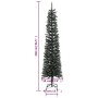 Árbol Navidad artificial estrecho con soporte PVC verde 240 cm en Decoración Festiva y Estacional | Comprar online en Foru.es