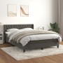 Cama box spring con colchón terciopelo gris oscuro 140x200 cm de vidaXL, Camas y somieres - Ref: Foro24-3131142, Precio: 453,...