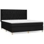 Box spring bed with black fabric mattress 160x200 cm by vidaXL, Beds and slatted bases - Ref: Foro24-3132243, Price: 646,64 €...