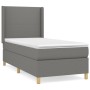 Cama box spring con colchón tela gris oscuro 100x200 cm de vidaXL, Camas y somieres - Ref: Foro24-3131810, Precio: 382,40 €, ...