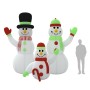 Familia de muñecos de nieve inflables con LED 360 cm en Decoración Festiva y Estacional | Comprar online en Foru.es