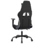 Silla gaming de masaje y reposapiés cuero sintético negro azul en Sillas gaming | Comprar online en Foru.es